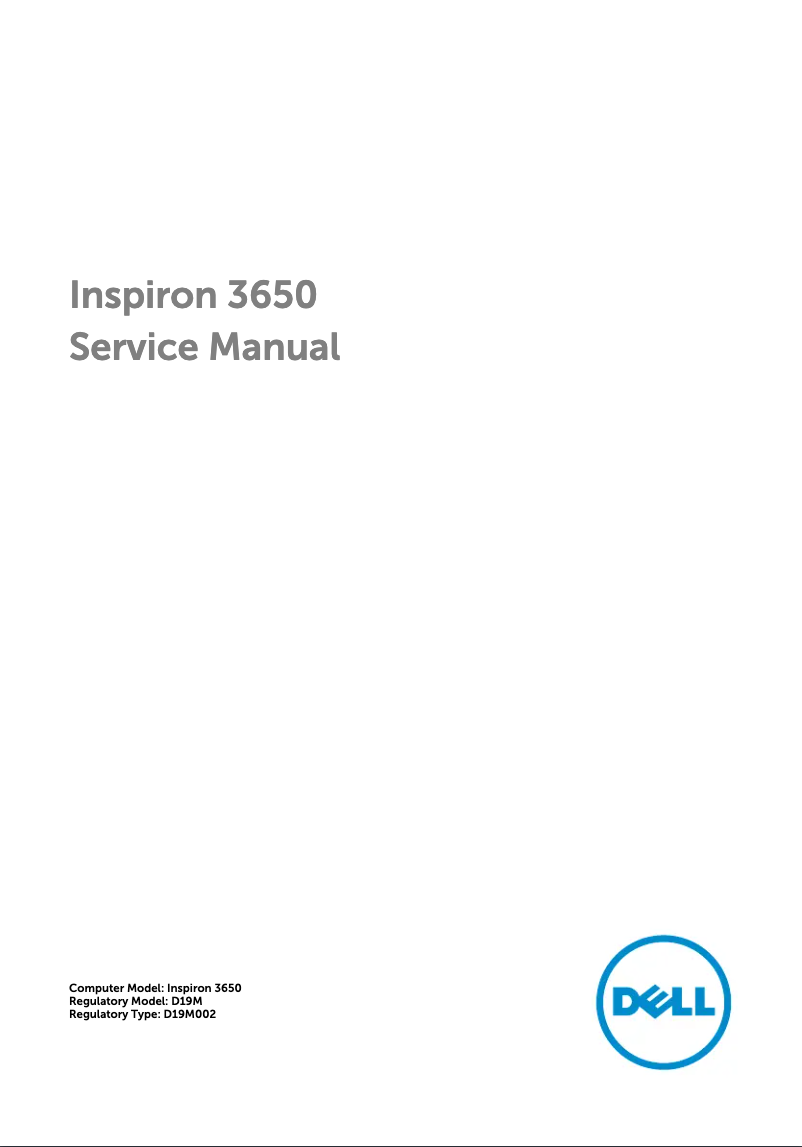 Page n°1 - Manuel utilisateur Dell OptiPlex 3650