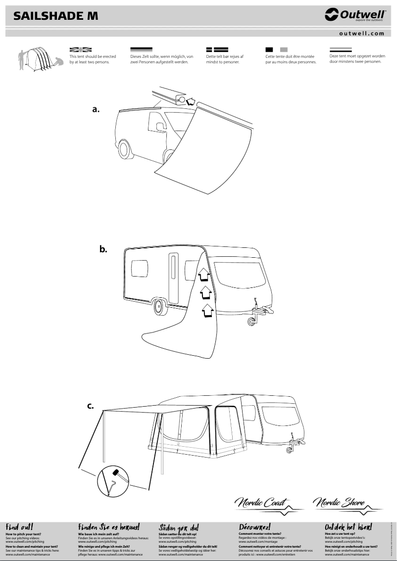 Image de la première page du manuel de l'appareil Sailshade M