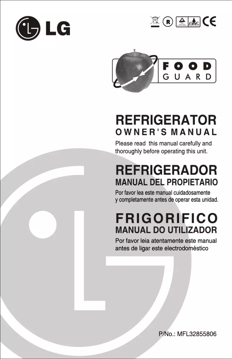 Página 1 del manual Manual de usuario LG GL-B332JMA