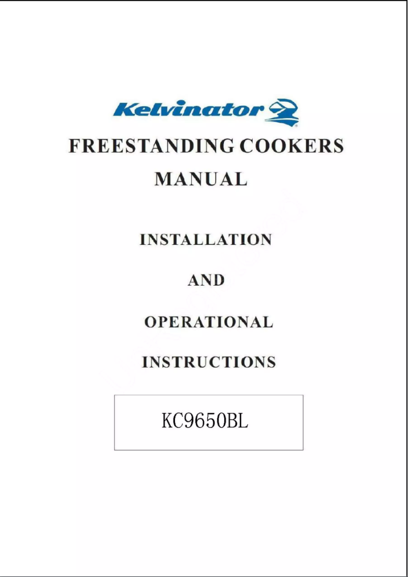 Page n°1 - Manuel utilisateur Kelvinator KC9650TLE