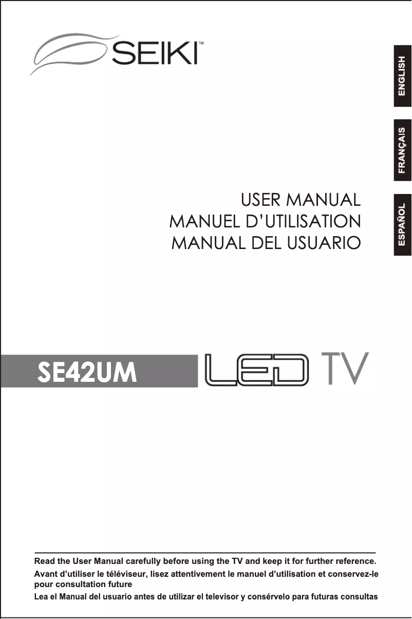 Page n°1 - Manuel utilisateur Seiki SE42UM
