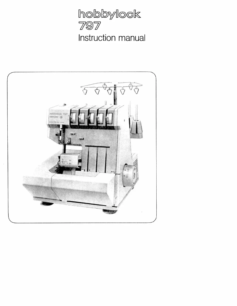 Image de la première page du manuel de l'appareil hobbylock 797