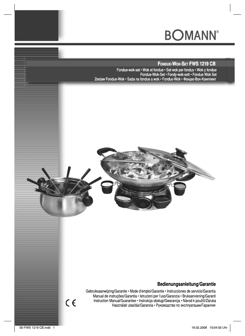 Página 1 del manual Manual de usuario Bomann FWS 1219 CB