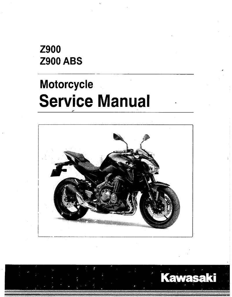 Image de la première page du manuel de l'appareil Z900 (2016)