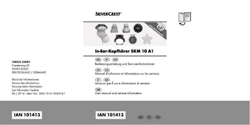 Image de la première page du manuel de l'appareil SKM 10 A1