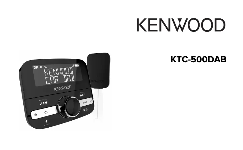 Page n°1 - Manuel utilisateur Kenwood KTC-500DAB