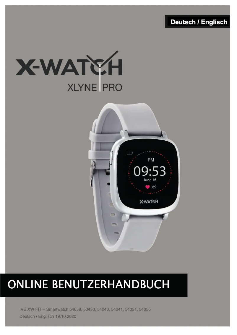 Page 1 de la notice Manuel utilisateur Xlyne IVE XW FIT