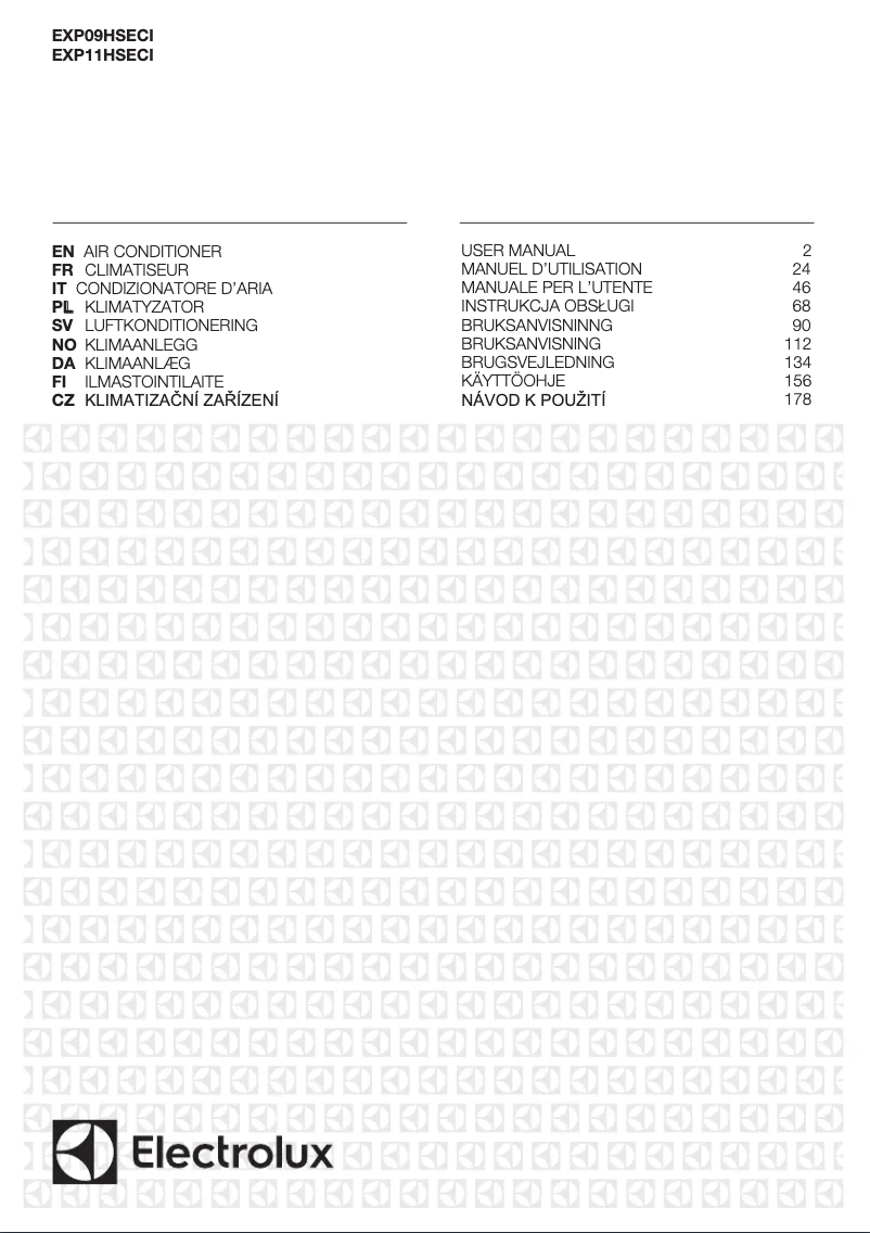 Page 1 de la notice Manuel utilisateur Electrolux EXP09HSECI