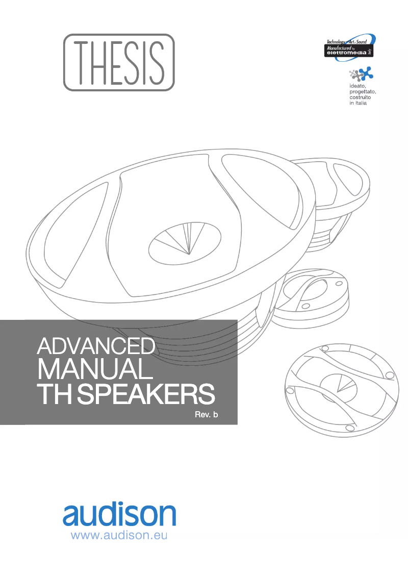 Page 1 de la notice Manuel utilisateur Audison TH K2 Coro