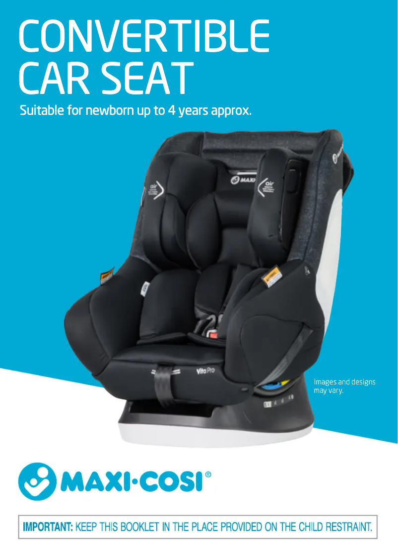 Page 1 de la notice Manuel utilisateur Maxi-Cosi Vita Pro