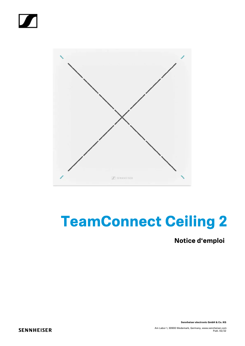 Page n°1 - Manuel utilisateur Sennheiser TeamConnect Wireless