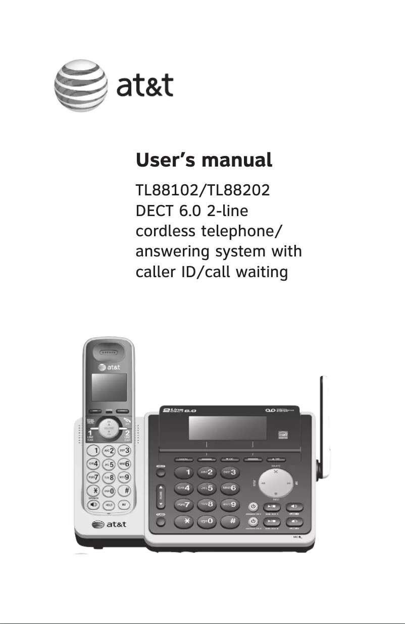 Página 1 del manual Manual de usuario AT&T TL88102