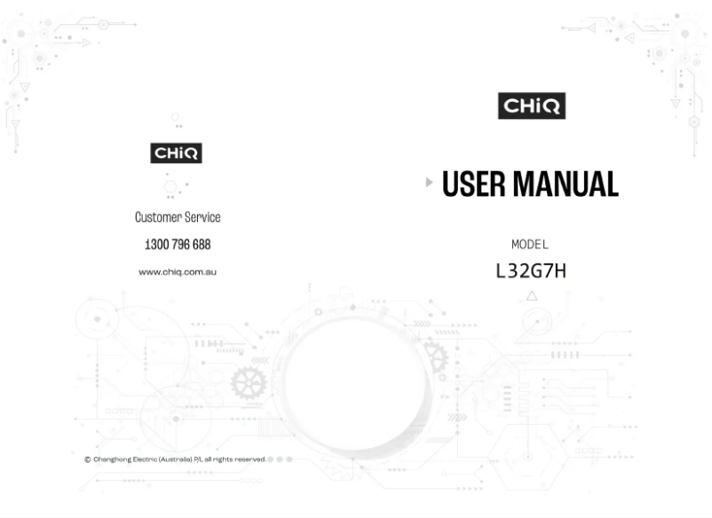 Página 1 del manual Manual de usuario CHiQ L32G7H