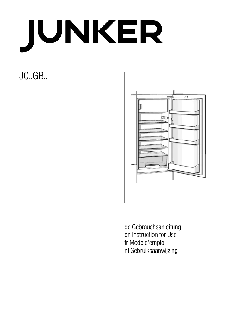 Page 1 de la notice Manuel utilisateur Junker JC40GB30