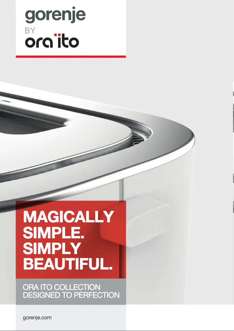 Page n°1 - Brochure Gorenje T800ORAW