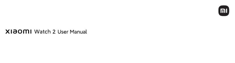 Image de la première page du manuel de l'appareil Watch 2