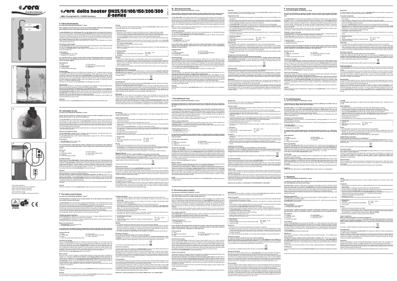 Page 1 de la notice Manuel utilisateur sera delta heater E-series DH300