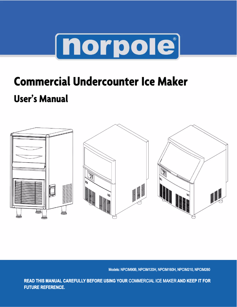 Page n°1 - Manuel utilisateur Norpole NPCIM90B