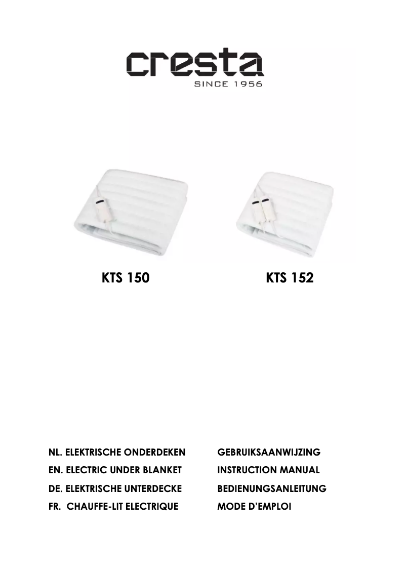 Página 1 del manual Manual de usuario Cresta KTS 152
