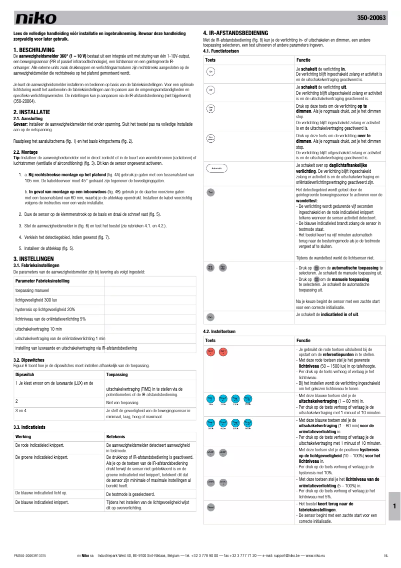Image de la première page du manuel de l'appareil 350-20063