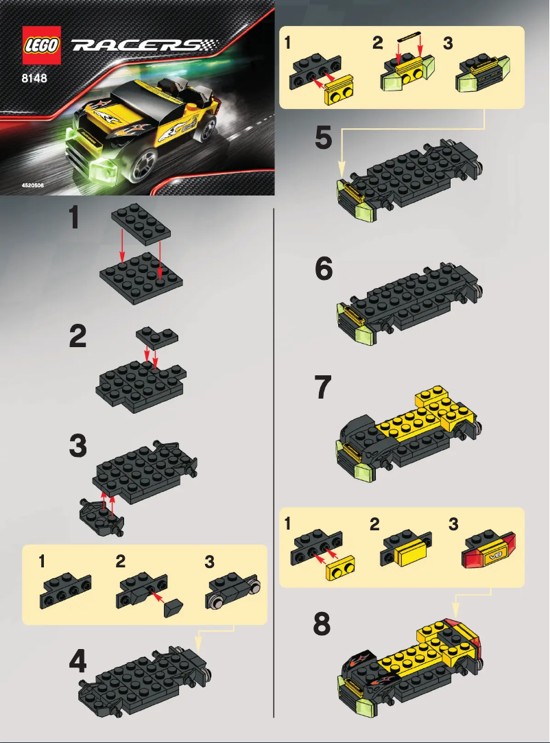 Page 1 de la notice Manuel utilisateur Lego EZ-Roadster