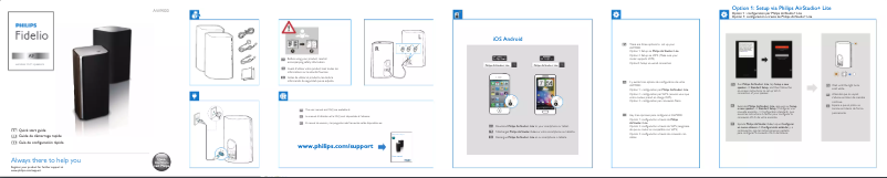 Image de la première page du manuel de l'appareil Fidelio AW9000