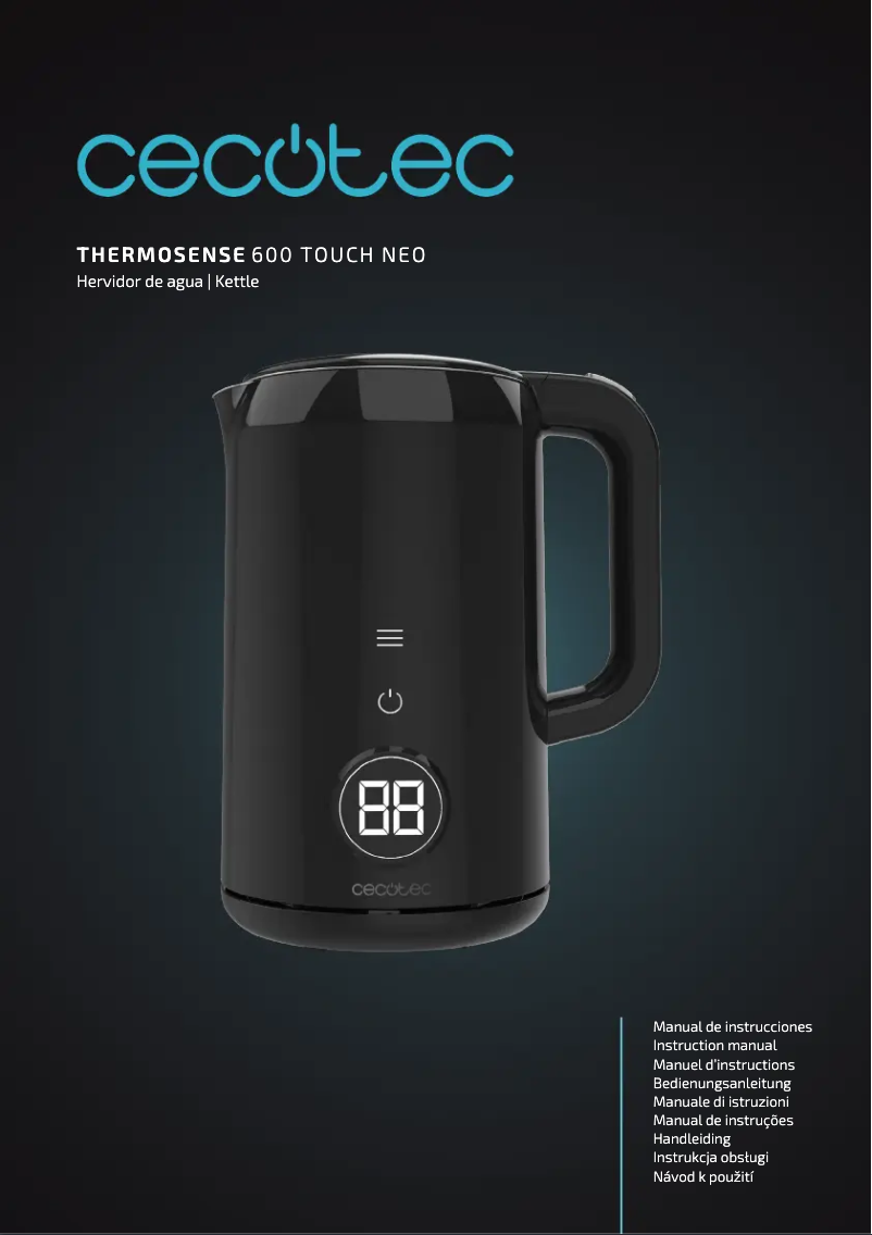 Page n°1 - Manuel utilisateur Cecotec Thermosense 600 Touch Neo