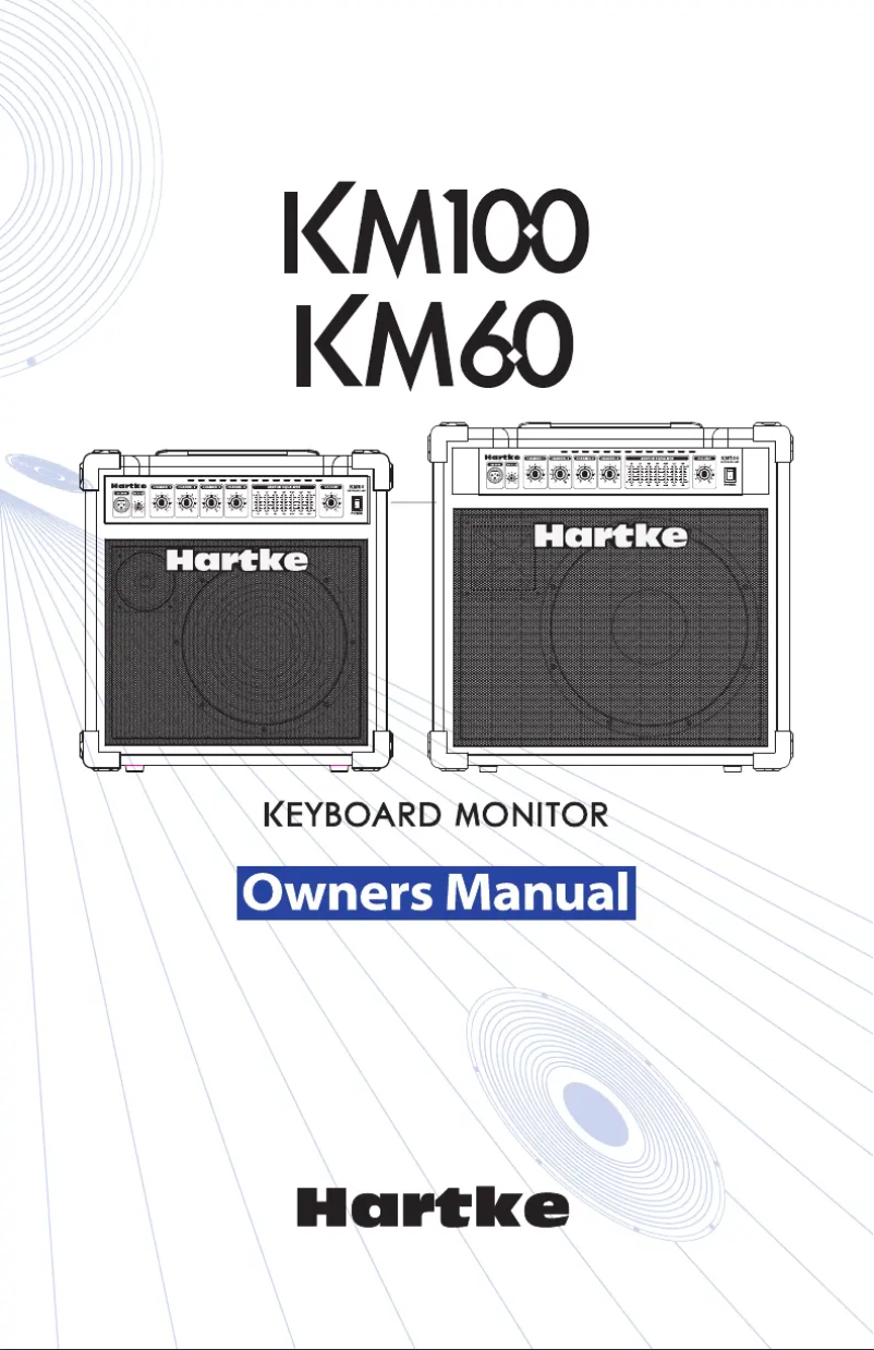 Page 1 de la notice Manuel utilisateur Hartke KM100