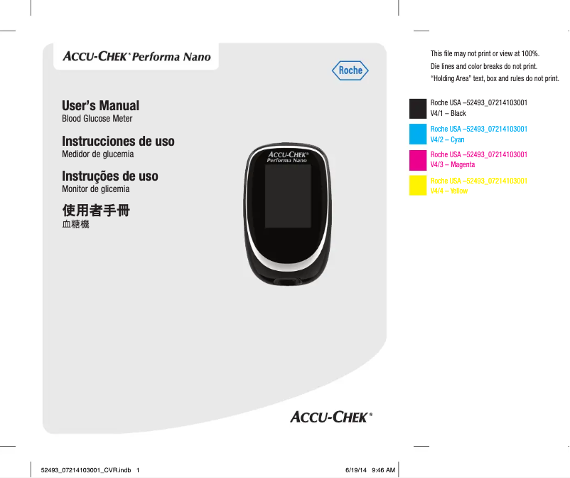 Image de la première page du manuel de l'appareil Performa Nano