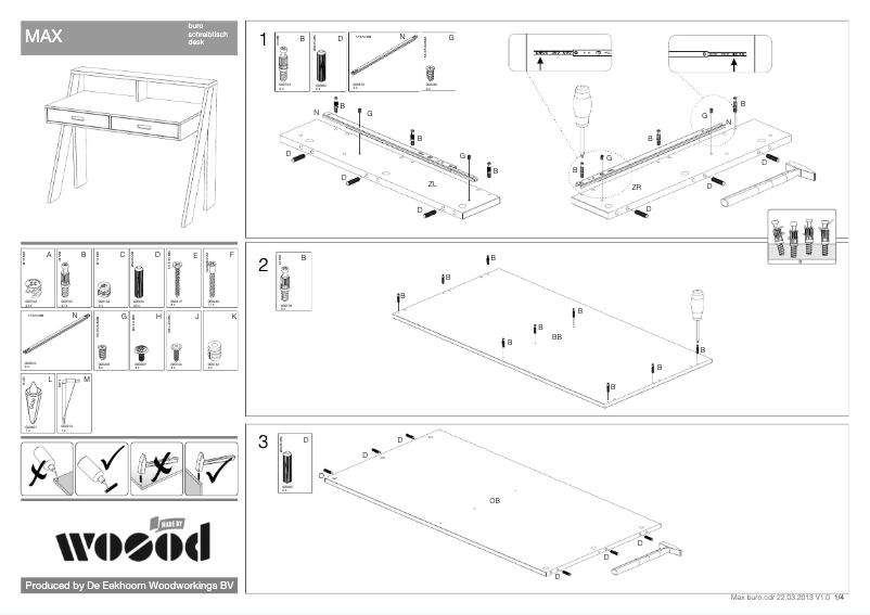Page n°1 - Manuel utilisateur WOOOD Max