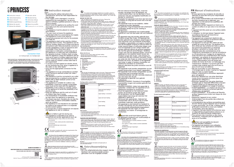 Page n°1 - Manuel utilisateur Princess 112754