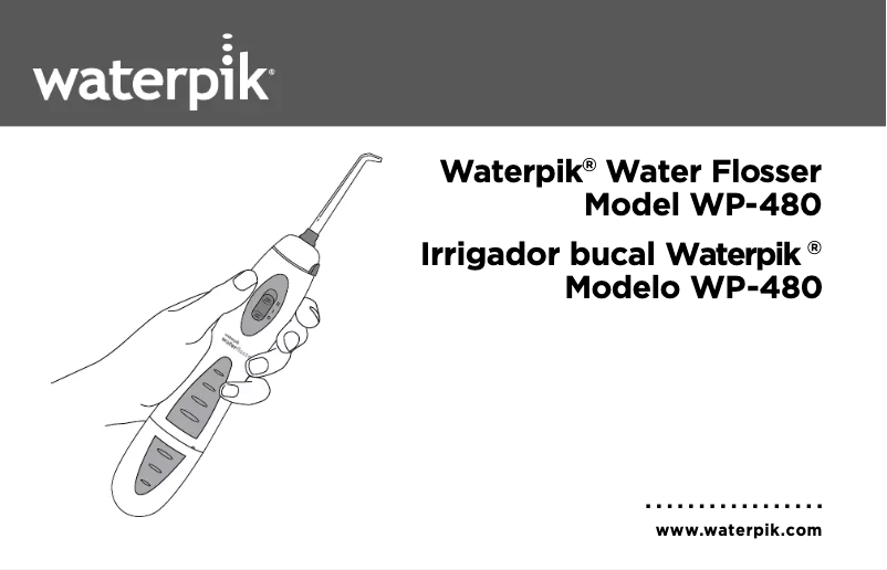 Page 1 de la notice Manuel utilisateur Waterpik WP-480