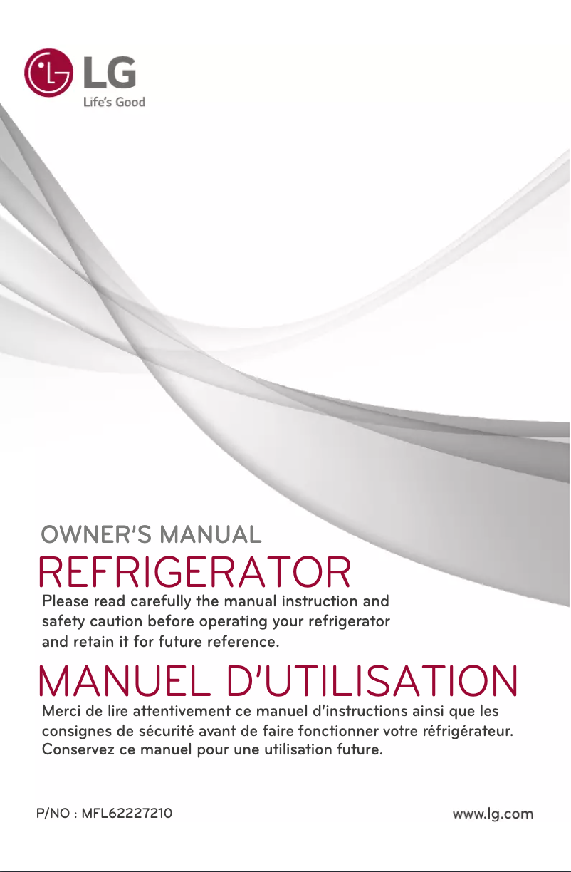 Page 1 de la notice Manuel utilisateur LG GL-B362RLTL