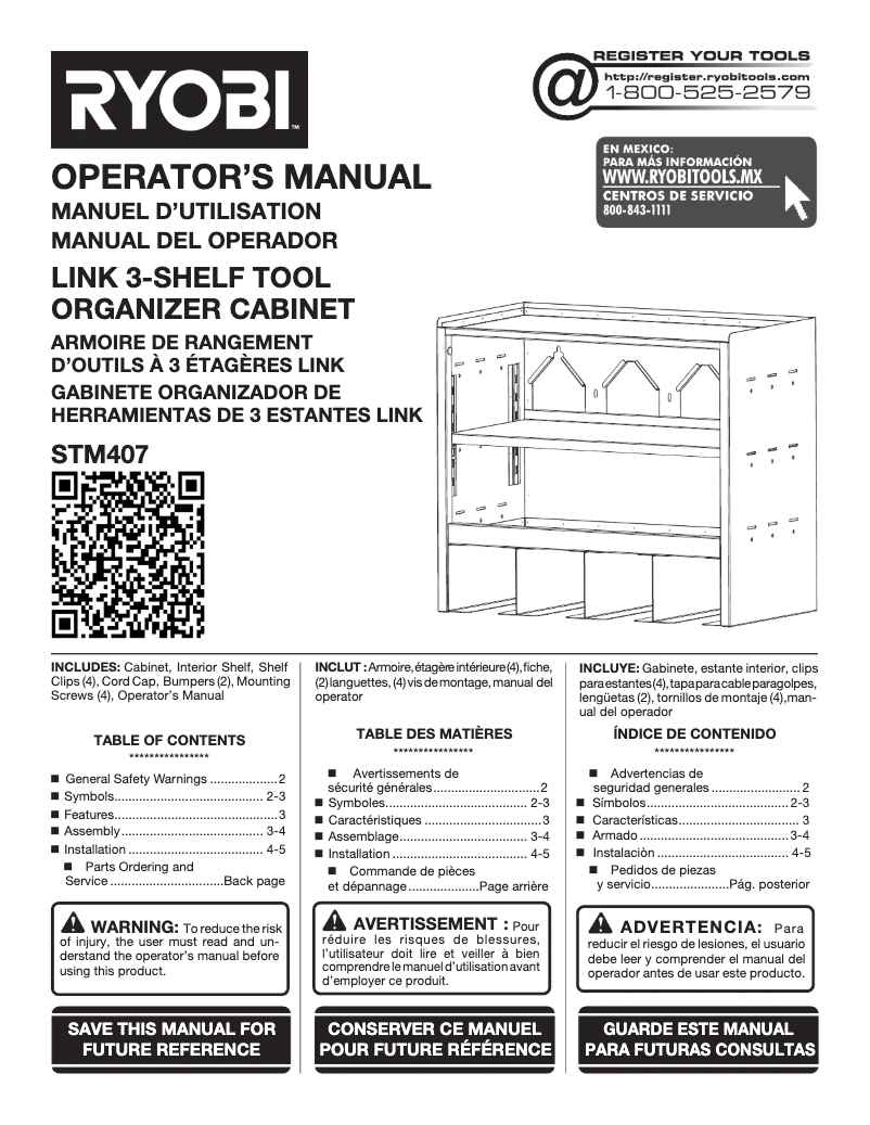 Image de la première page du manuel de l'appareil STM407