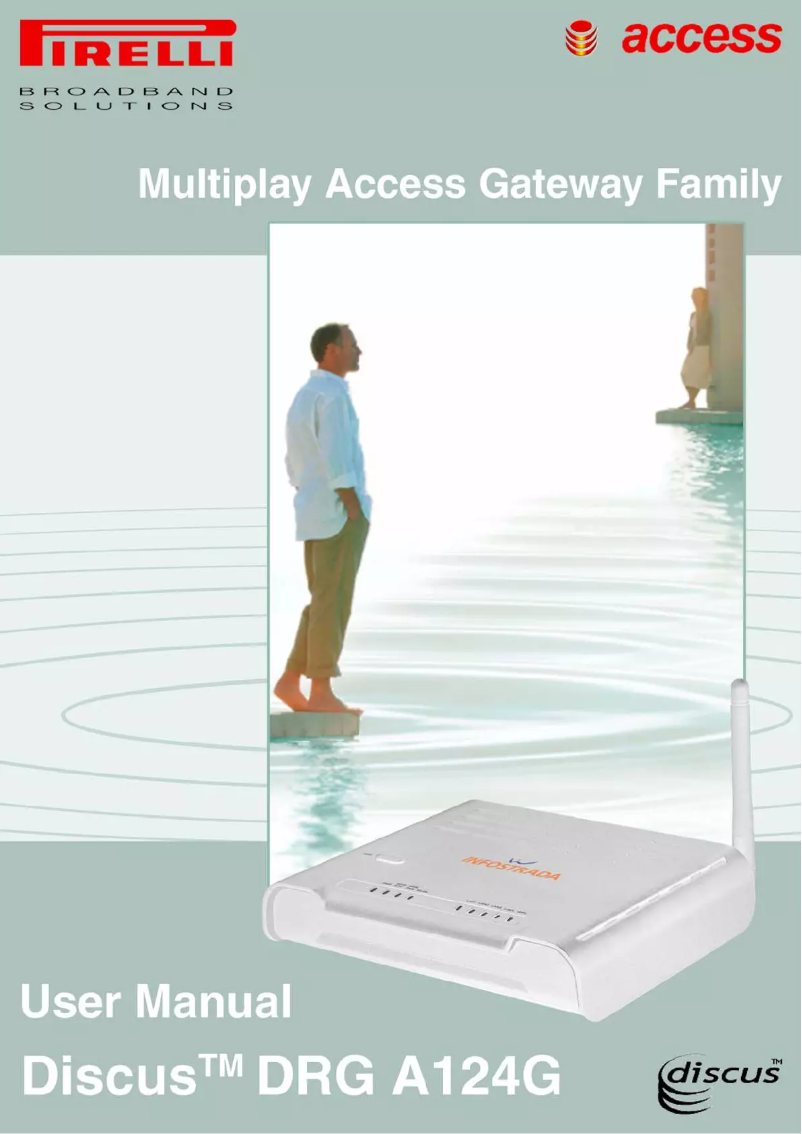 Page 1 de la notice Manuel utilisateur Pirelli Discus DRG A124G