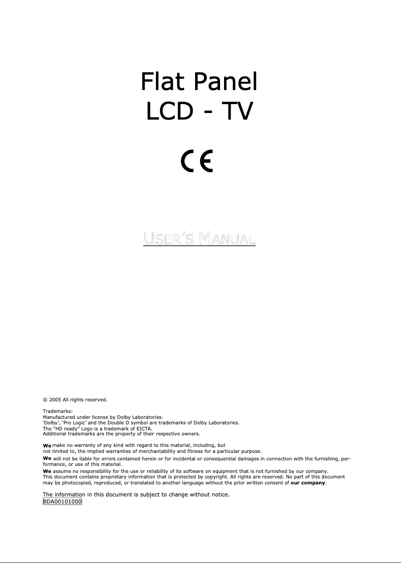 Page 1 de la notice Manuel utilisateur Medion MD 30132