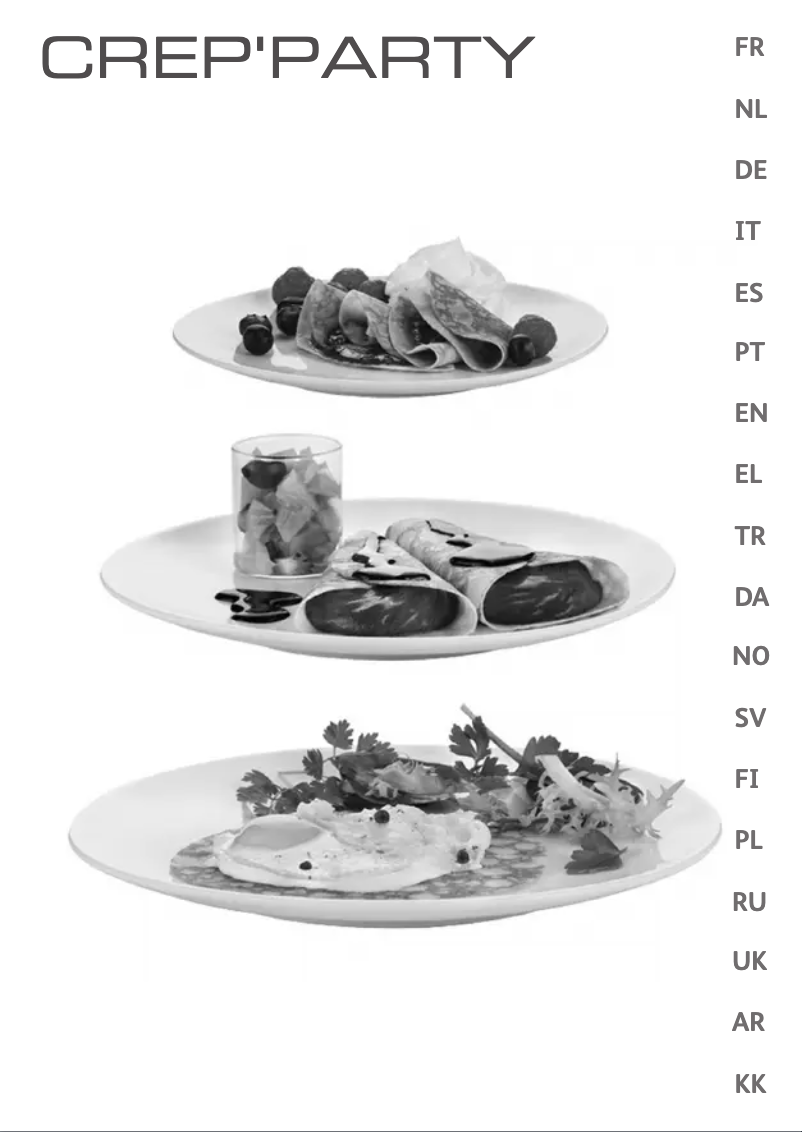 Page 1 de la notice Manuel utilisateur Tefal CrepParty PY551612