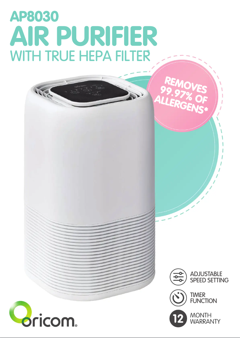 Image de la première page du manuel de l'appareil AP8030