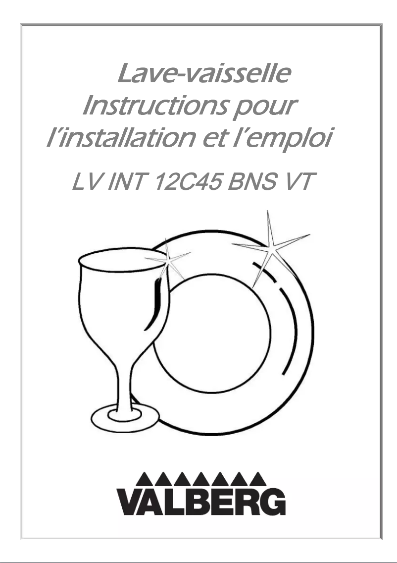 Image de la première page du manuel de l'appareil LV INT 12C45 BNS VT