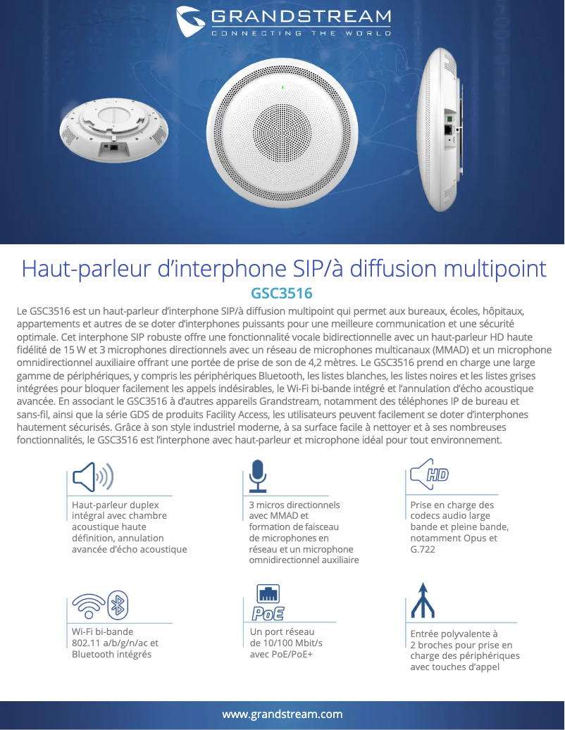 Image de la première page du manuel de l'appareil GSC3516