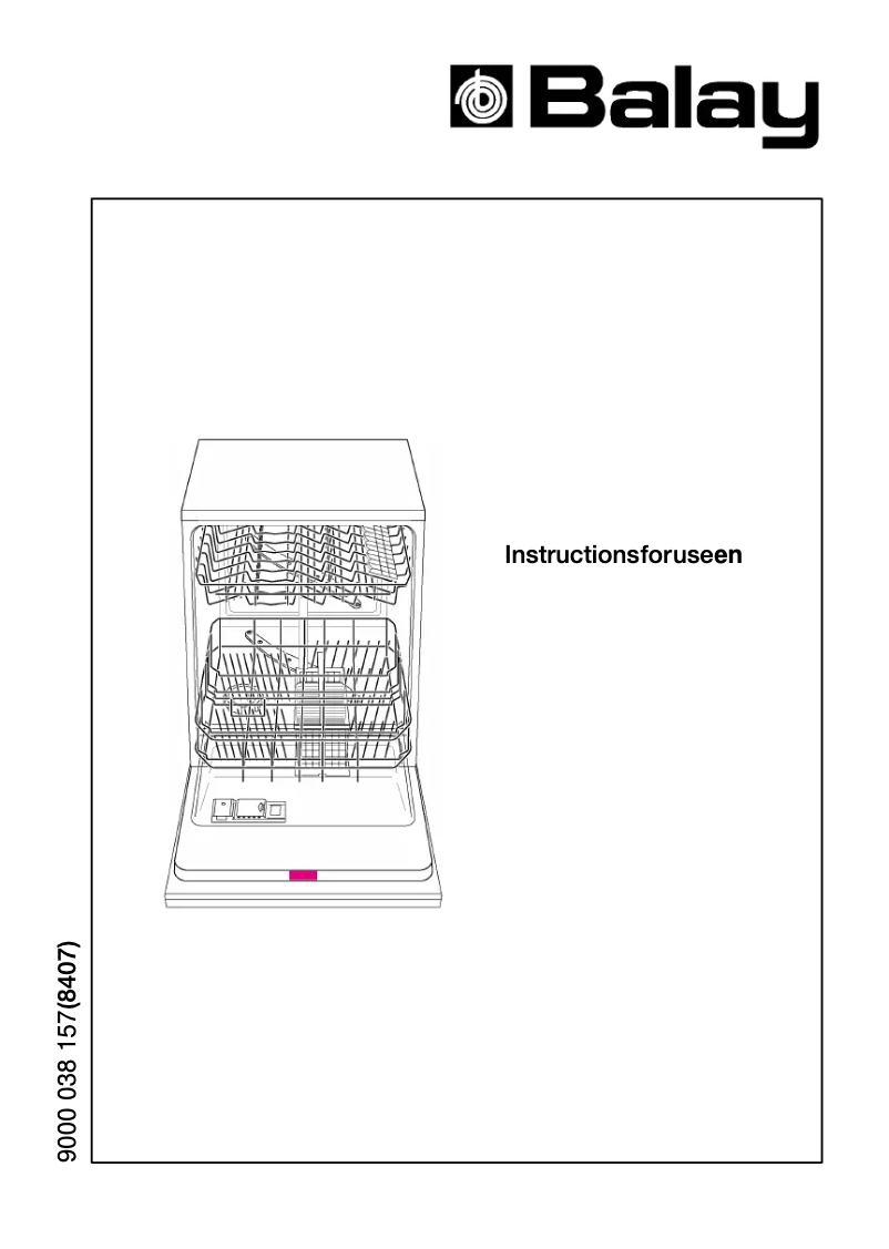 Page 1 de la notice Manuel utilisateur Balay 8407