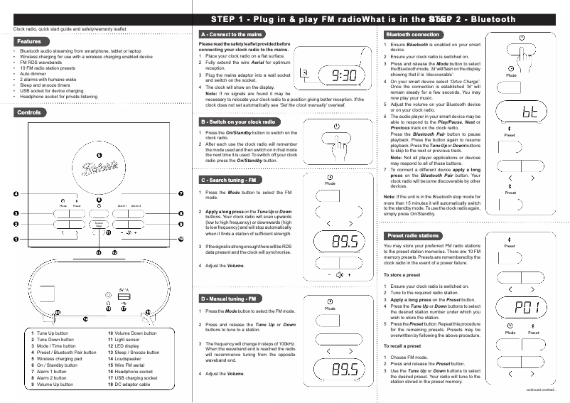 Image de la première page du manuel de l'appareil Ortus Charge