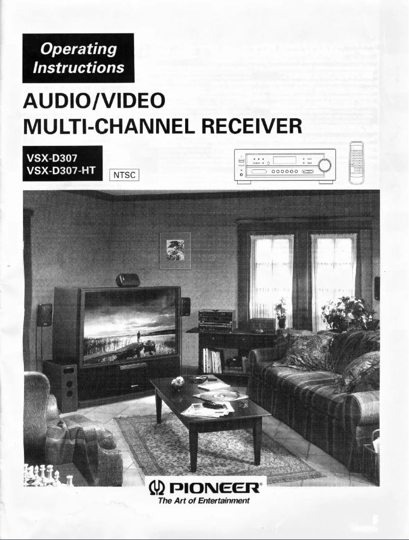 Image de la première page du manuel de l'appareil VSX-D307