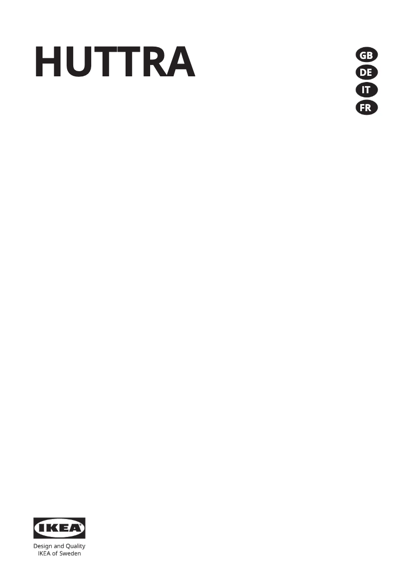 Image de la première page du manuel de l'appareil HUTTRA 104.999.18