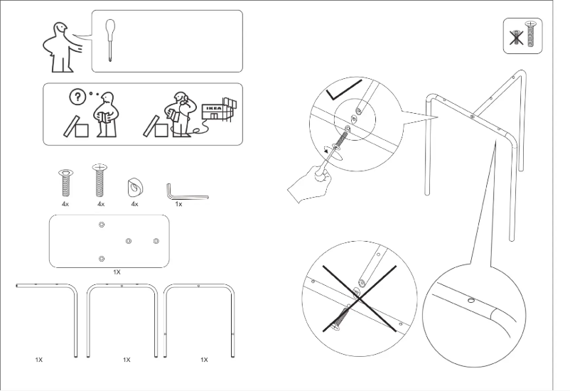 Page 1 de la notice Manuel utilisateur Ikea RIAN 604.470.07