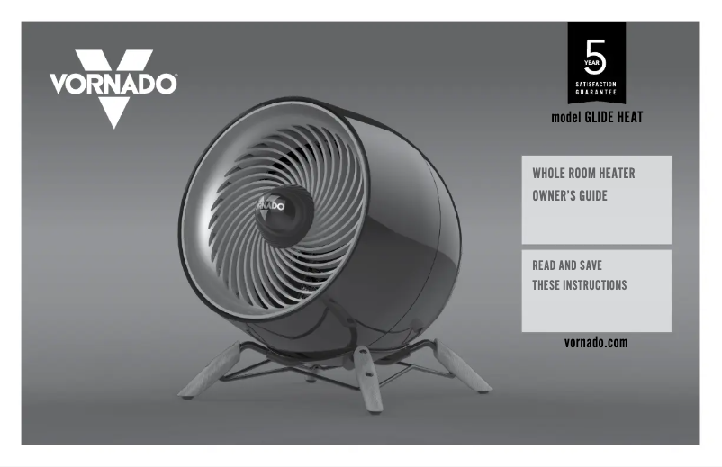 Page 1 de la notice Manuel utilisateur Vornado Glide Heat