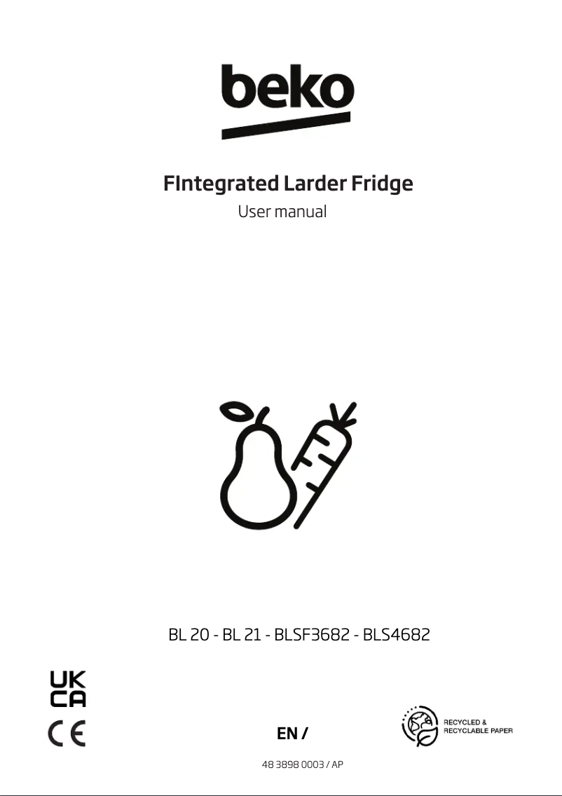 Image de la première page du manuel de l'appareil BLS4682