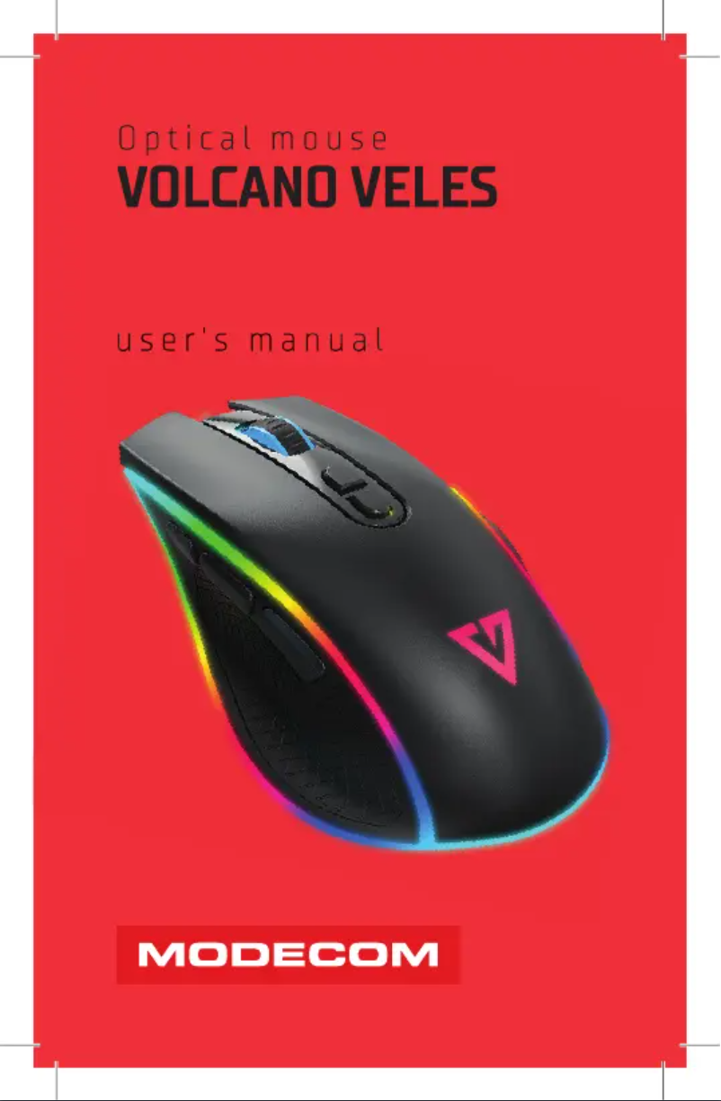 Page 1 de la notice Manuel utilisateur Volcano Veles