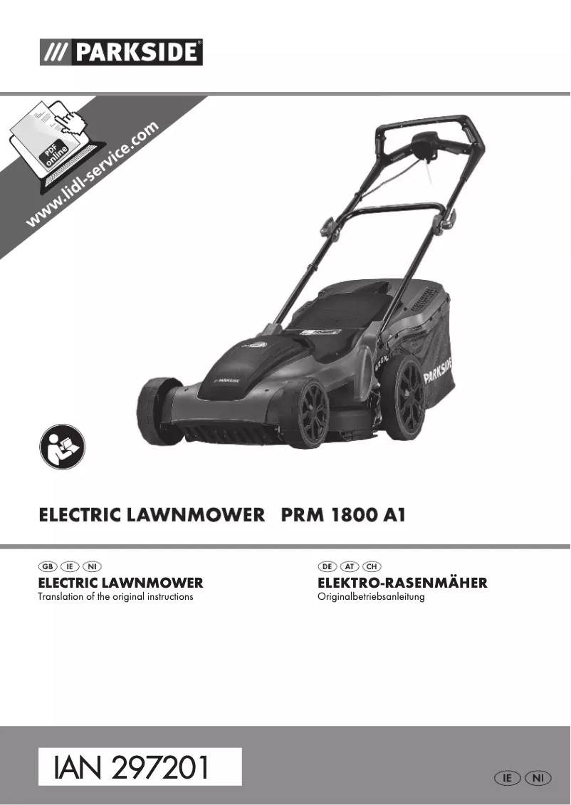 Image de la première page du manuel de l'appareil PRM 1800 A1