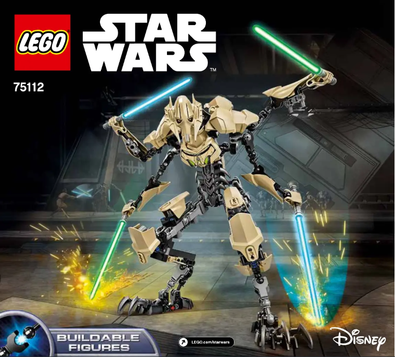 Page 1 de la notice Manuel utilisateur Lego Star Wars 75112
